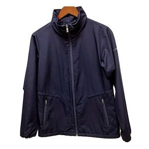 Columbia jacket fleece lined zip up blue S